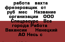 работа . вахта. фрезеровщик. от 50 000 руб./мес. › Название организации ­ ООО Спецресурс - Все города Работа » Вакансии   . Ненецкий АО,Несь с.